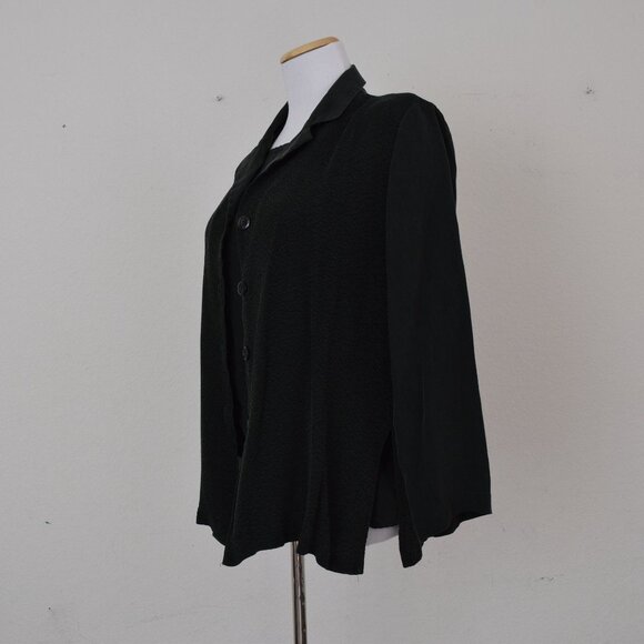 Vintage 90s Hunter Green 2 pc Jacket + blouse - Picture 6 of 10